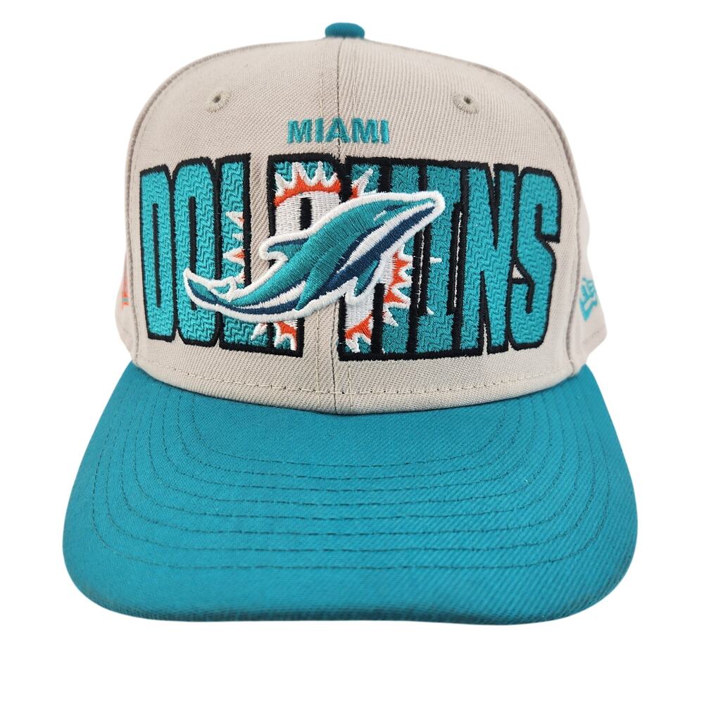 New Era Miami Dolphins 2023 NFL Draft 9FIFTY Snapback Adjustable Hat stone/aqua